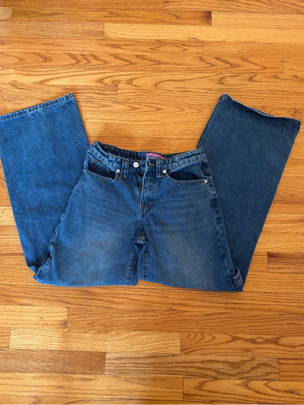 Edikted Women’s Dark Blue Bootcut Wideleg Jeans